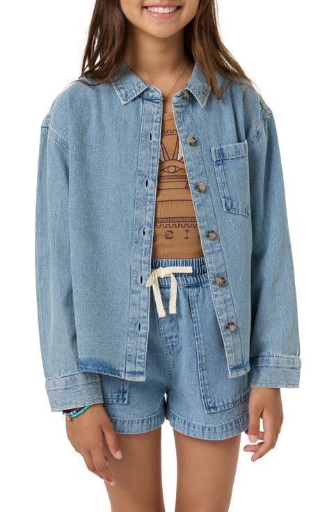 Kids' Kylas Denim Shacket