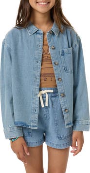 O'Neill Kids' Kylas Denim Shacket