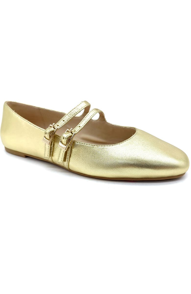 Kenneth Cole Mackenzie Mary Jane Flat, Main, color, Gold