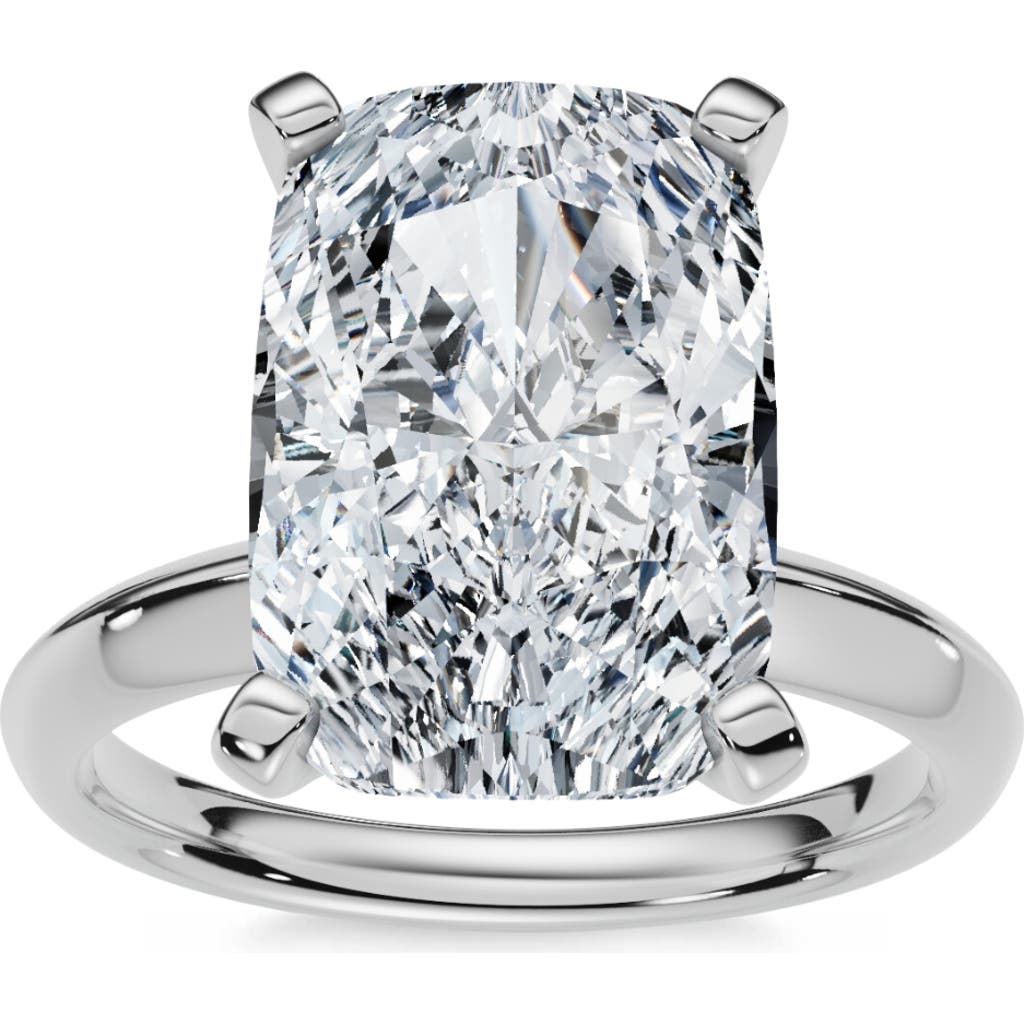 Bliss Diamond 5ct Cushion Solitaire Diamond Engagement Ring 14k Gold Or Platinum Lab Grown In 14k White Gold