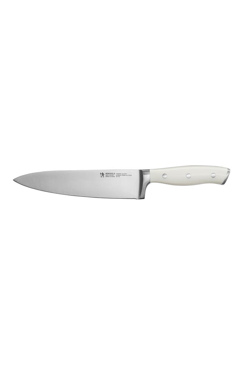 Forged Accent 8-Inch Santoku Knife, Main, color, WHITE