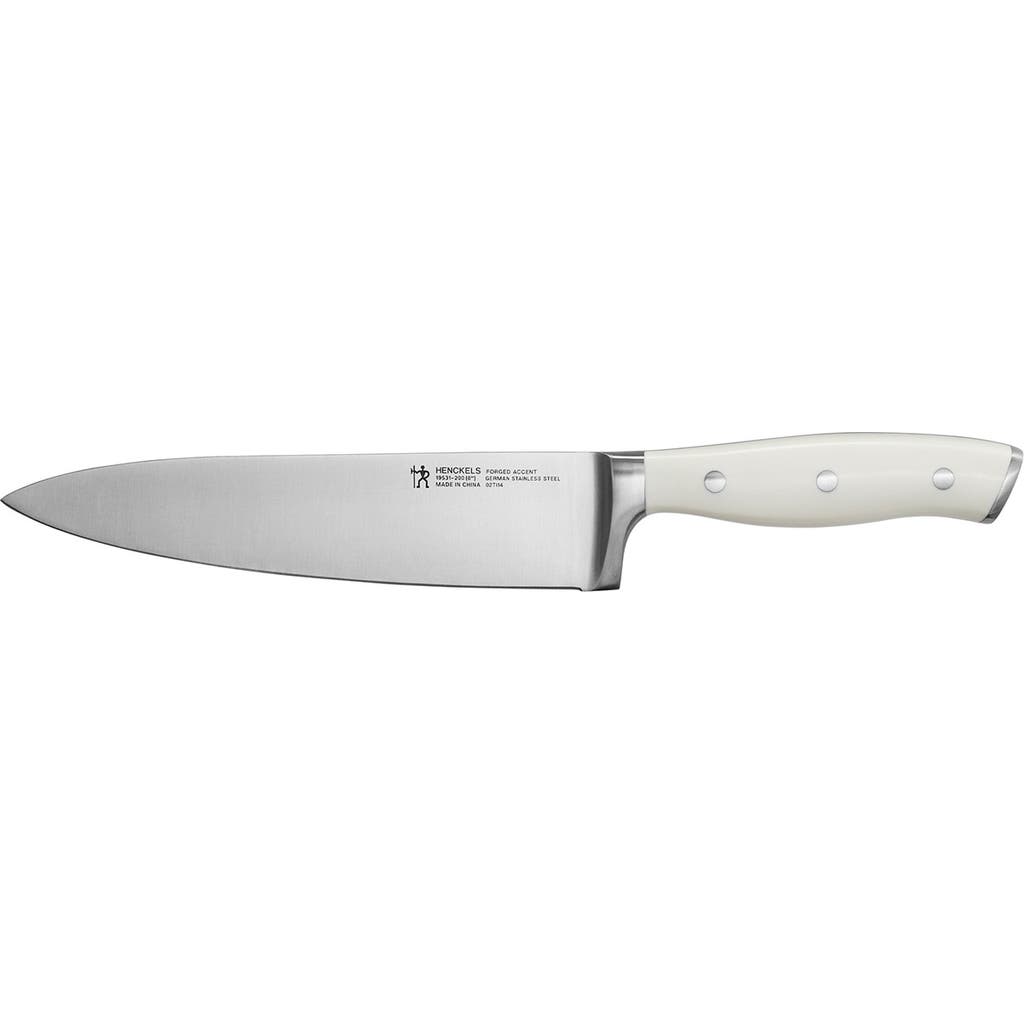 Henckels Cutlery Forged Accent 8-inch Santoku Knife In White