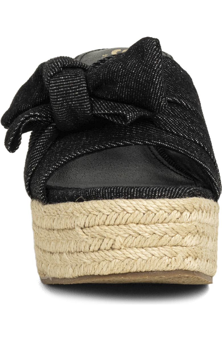 SHUSHOP Ingrid Platform Espadrille Slide Sandal, Alternate, color, Black