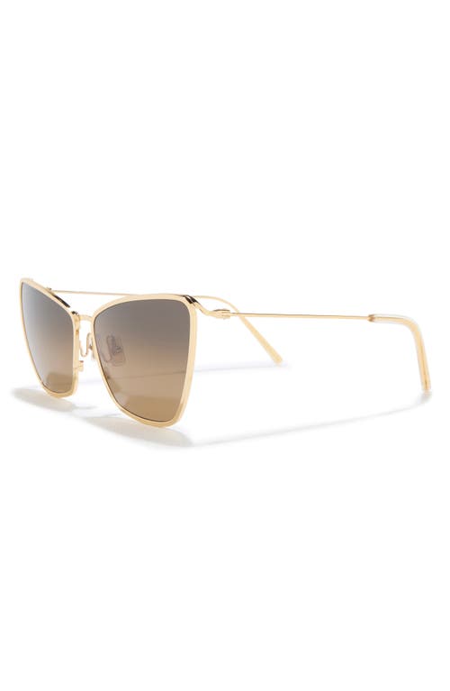 Maui Jim 63mm Polarized Cat Eye Sunglasses In Gold