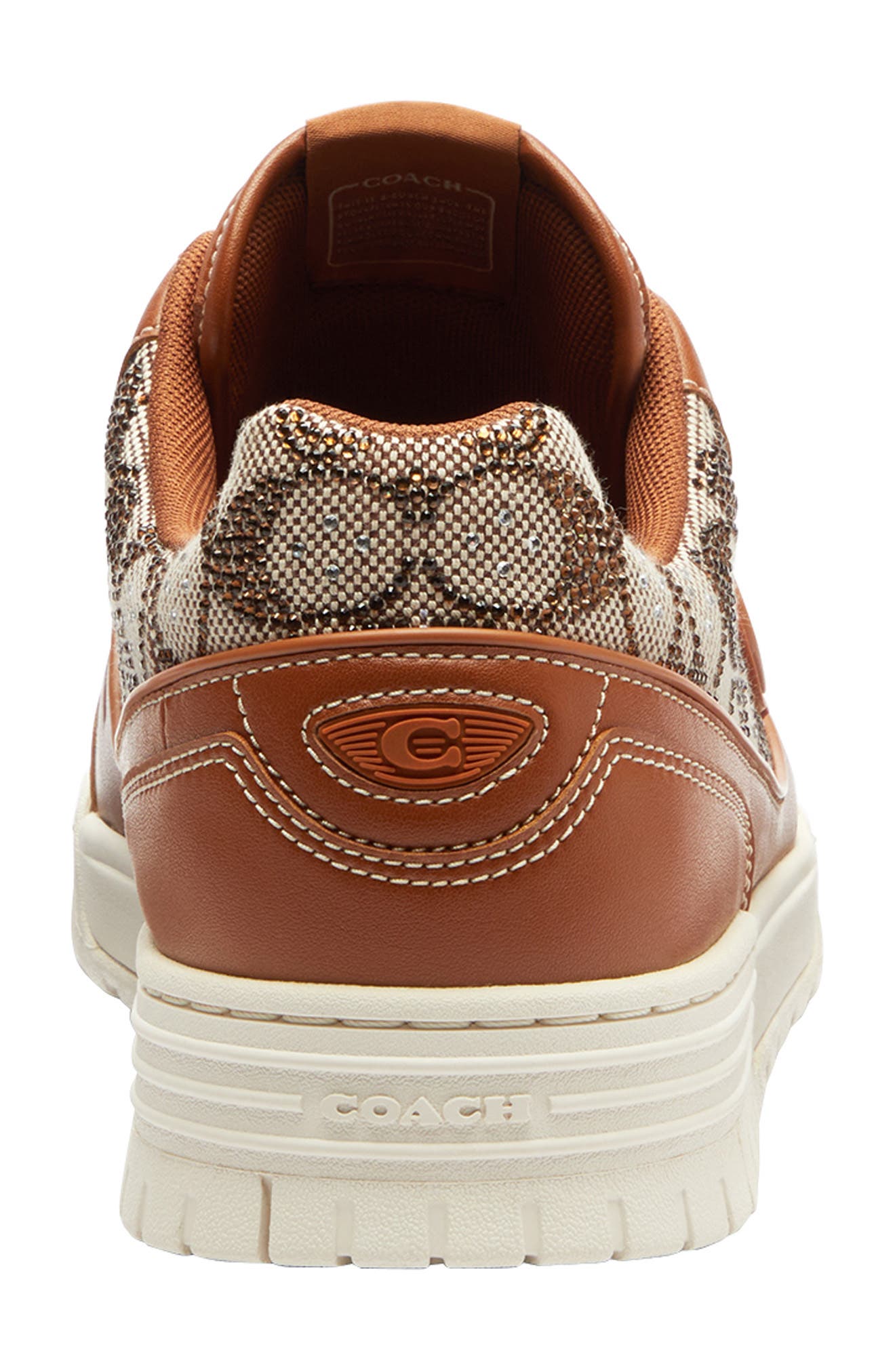 COACH Crystal Signature Jacquard Sneaker, Alternate, color, Cocoa/ Burnished Amber