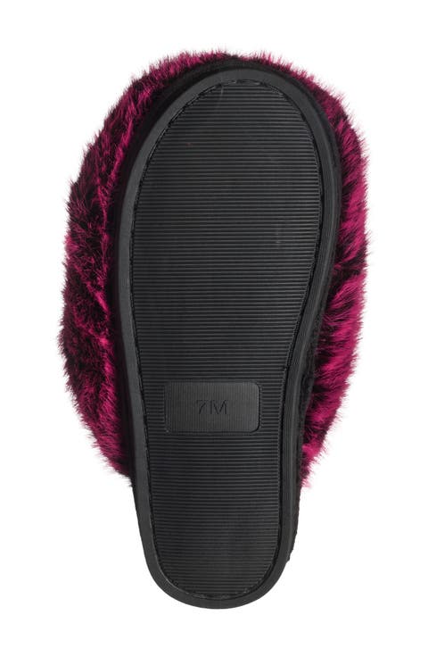 Poofy Faux Fur Scuff Slipper