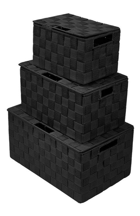 Woven 3-Piece Storage Box Set