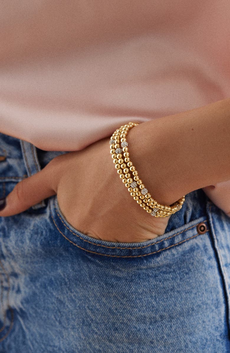 BaubleBar Pisa Set of 3 Beaded Stretch Bracelets, Alternate, color,