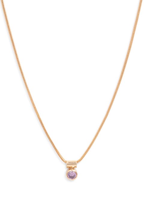Ellie Birthstone Pendant Necklace