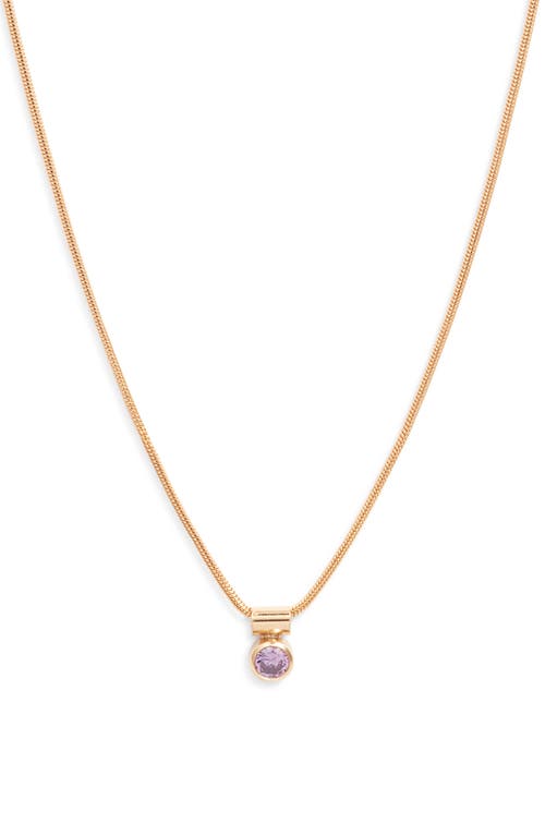 Set & Stones Ellie Birthstone Pendant Necklace In Gold