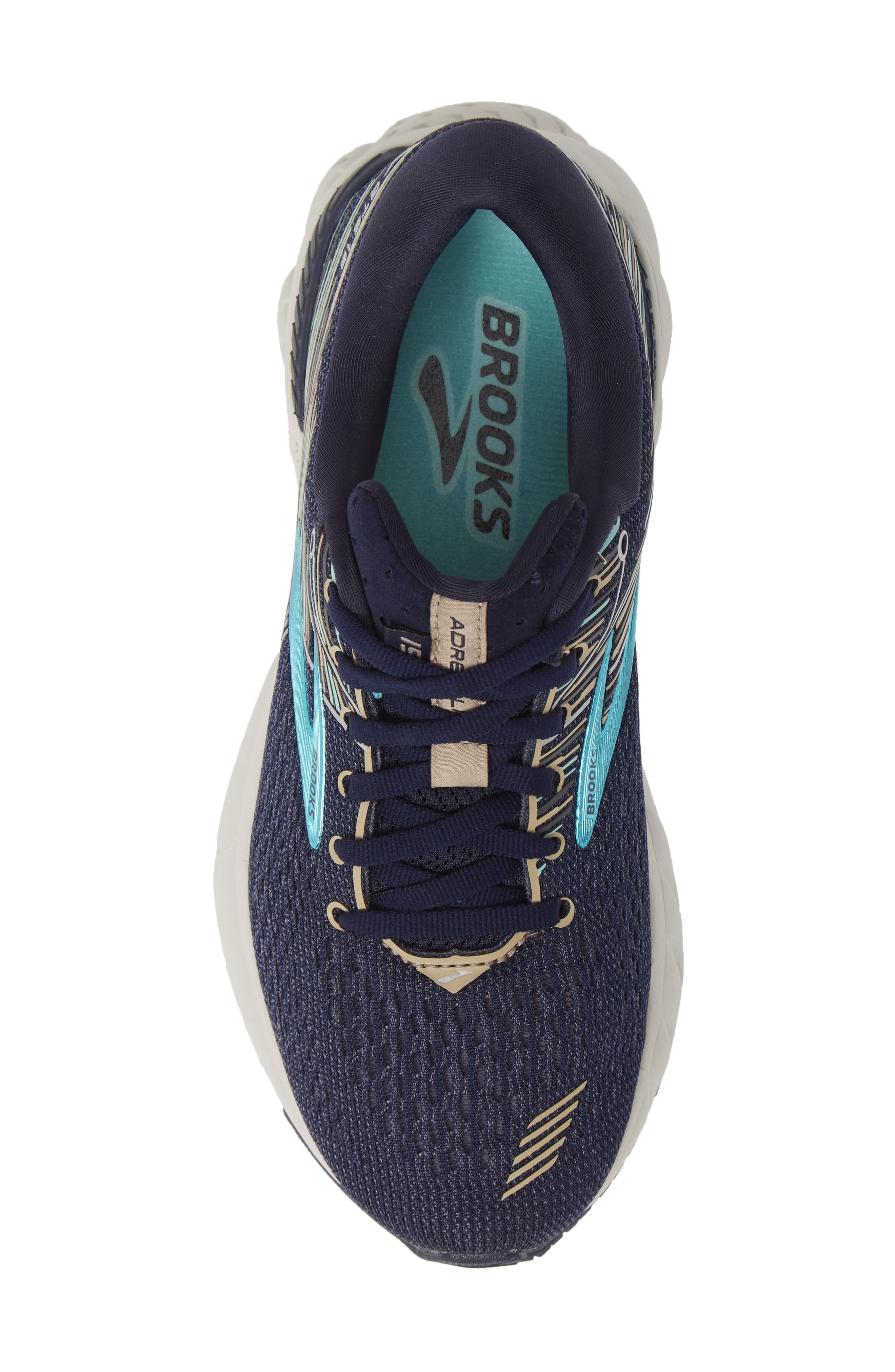Adrenaline GTS 19 Running Shoe, Alternate, color, NAVY/ AQUA/ TAN