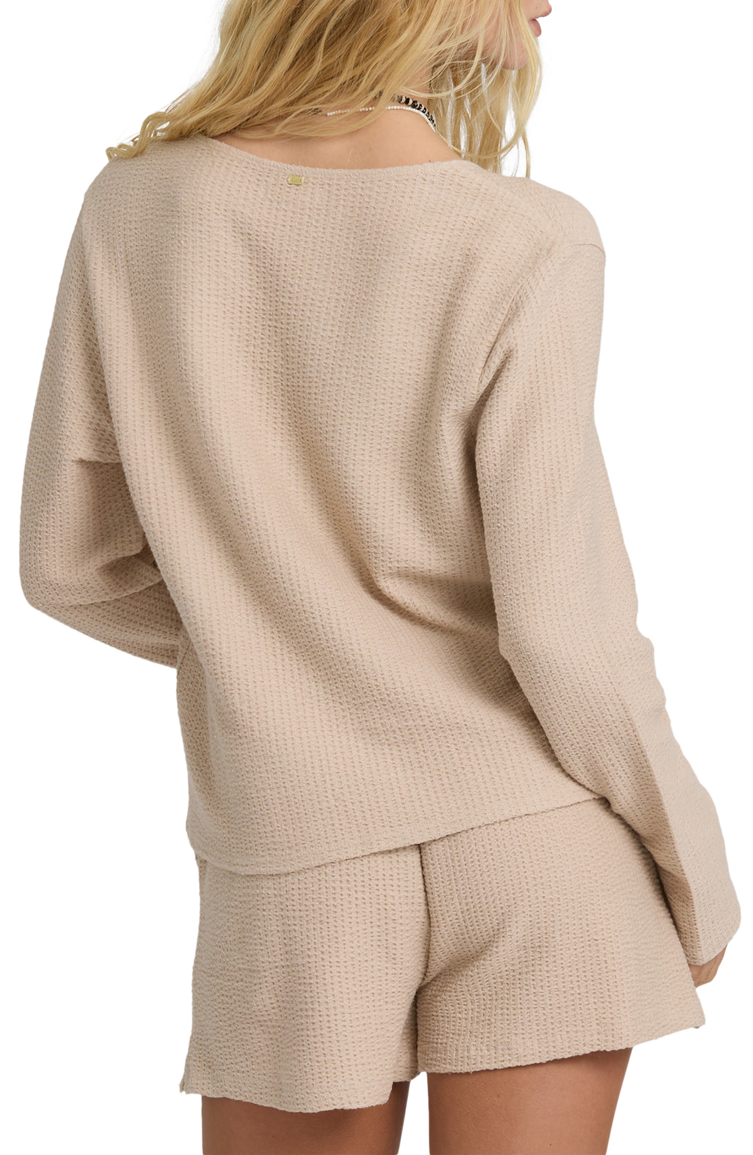 Maya Textured Tie Front Knit Top - image 2