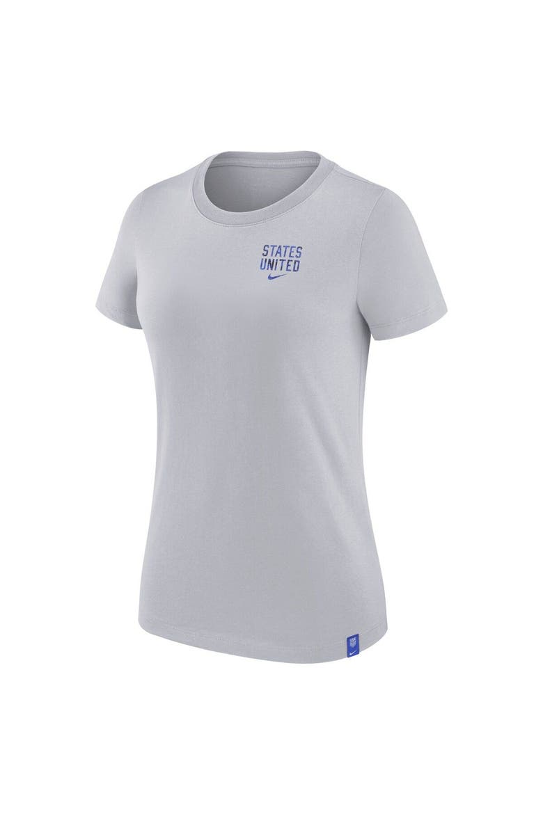 Women's Nike Gray USMNT Voice T-Shirt, Alternate, color, Heather Gray