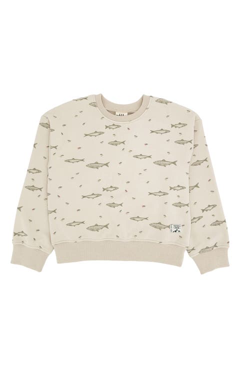 Kids' Ryder Fishing Cotton Blend Sweatshirt