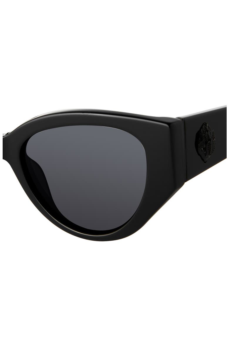 Shoreditch 53mm Gradient Round Sunglasses, Alternate, color, BLACK/ GRAY