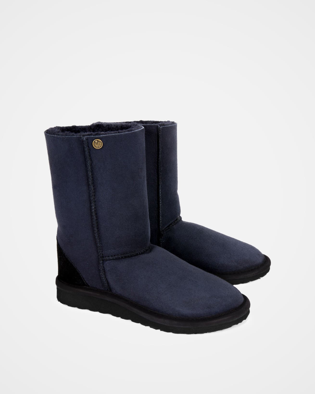 British Original Celt Shearling Boots, Alternate, color, Navy