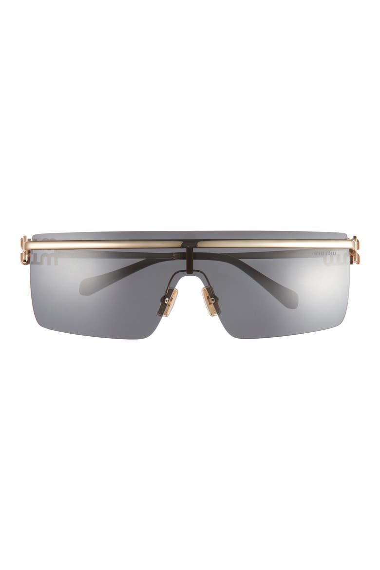 50mm Shield Sunglasses, Main, color, GOLD