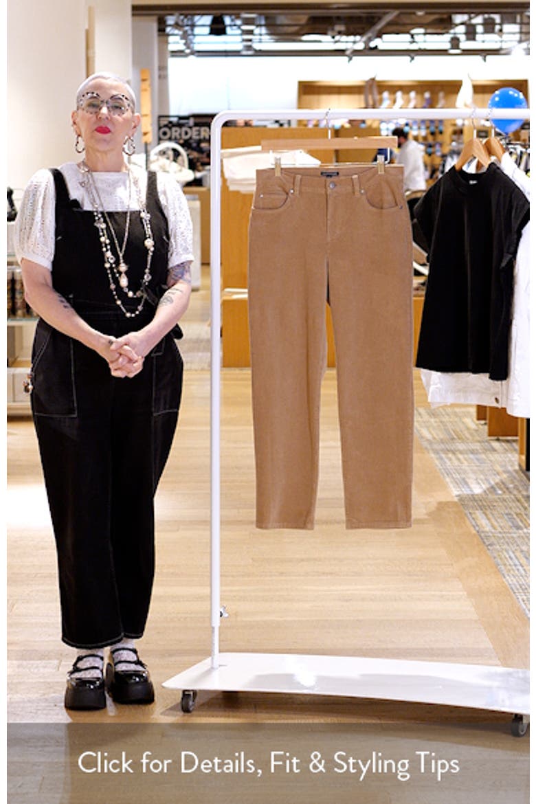 Stretch Organic Cotton Straight Corduroy Pants video