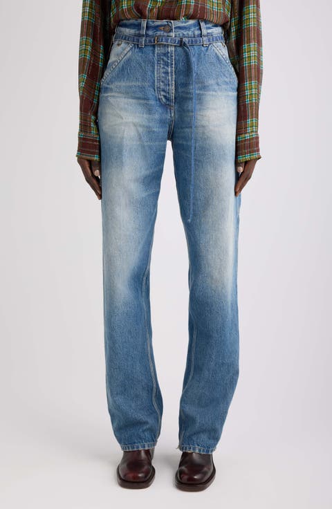 Pippaz High Waist Straight Leg Jeans