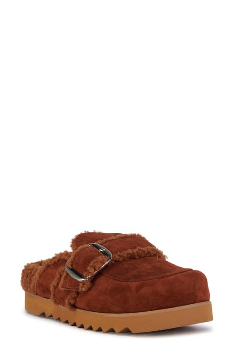 Simah Faux Shearling Lined Mule (Women)