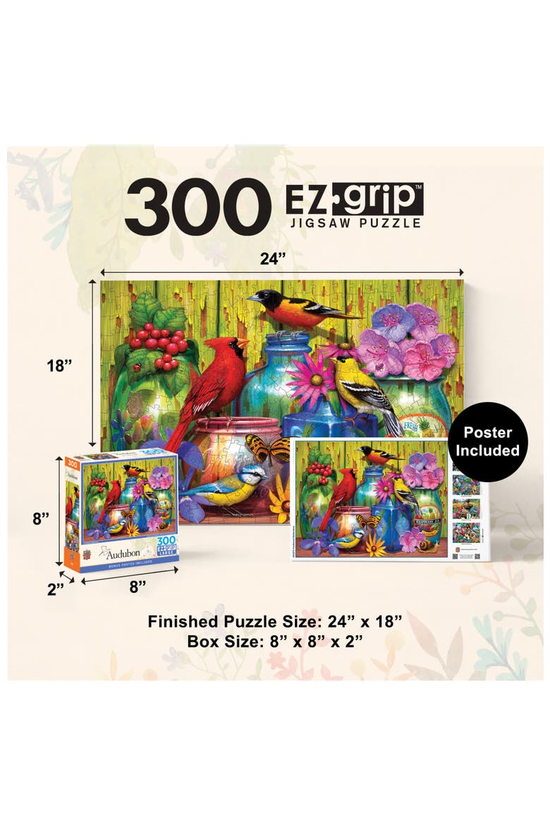Feathered Reflections 300 Piece Puzzle, Alternate, color, Multicolor