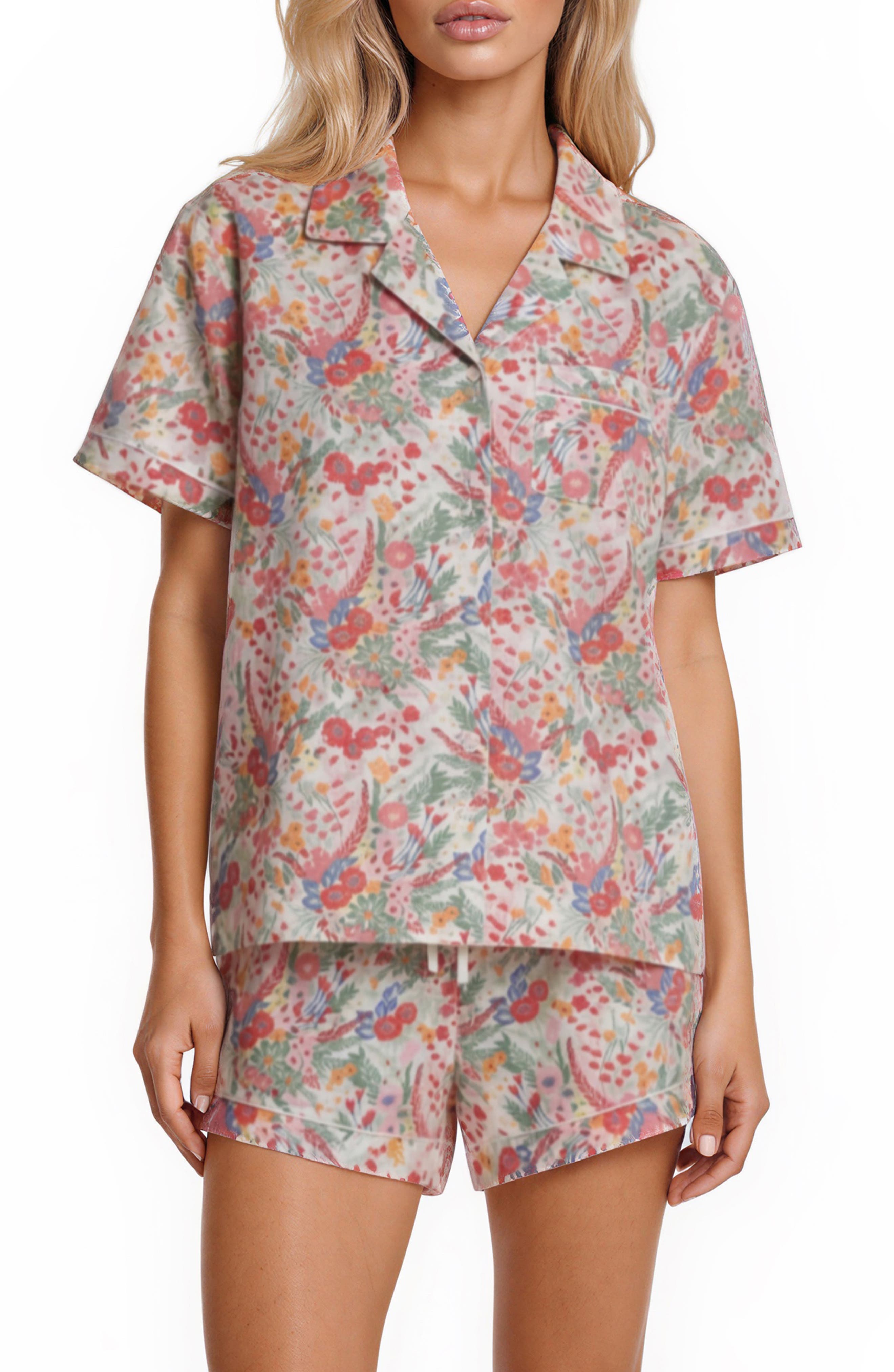 VERA BRADLEY Short Sleeve Notch Collar Pajamas
