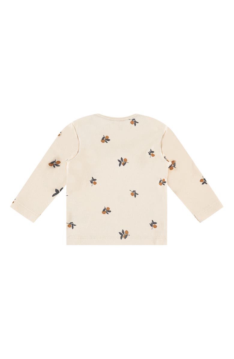 BABYFACE Olive Print Long Sleeve Organic Cotton Blend T-Shirt, Alternate, color, 