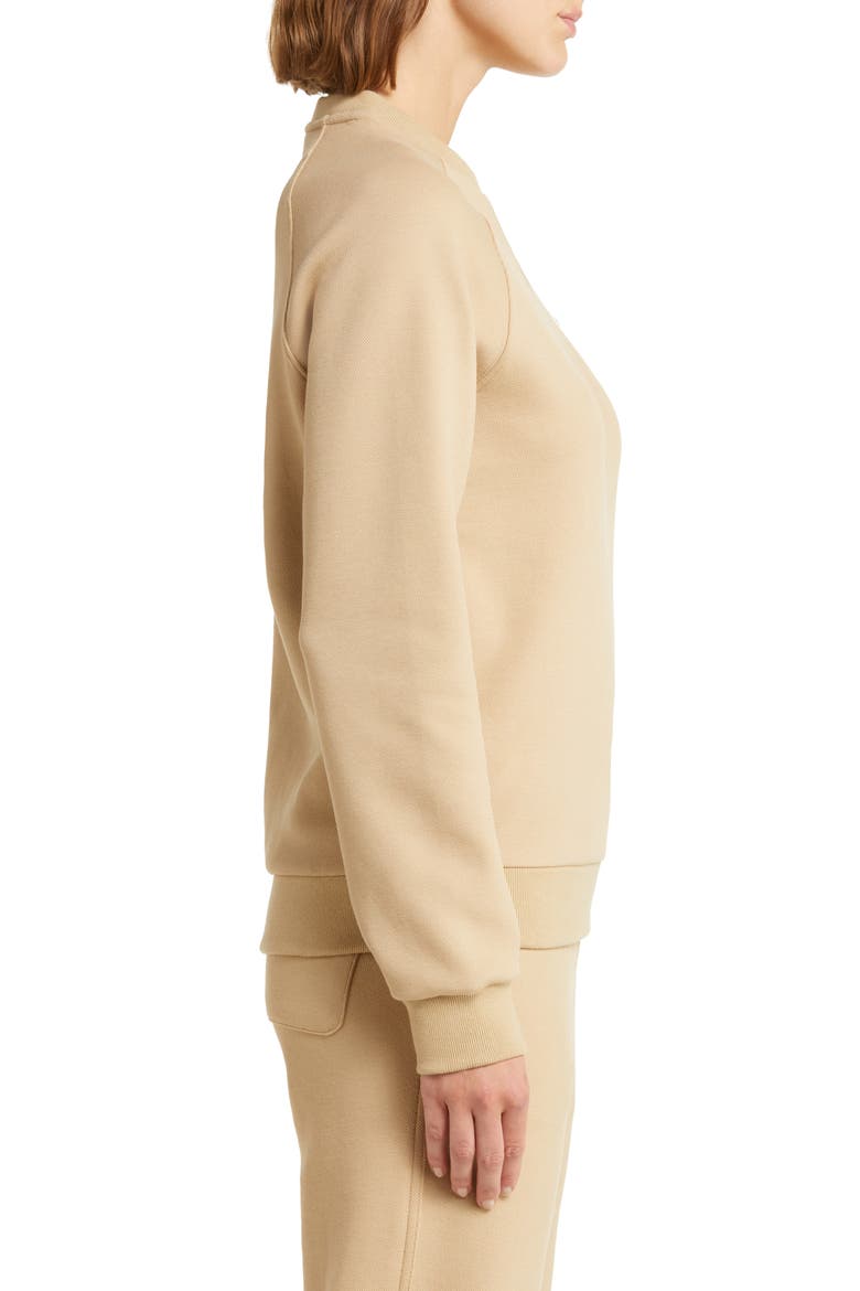 x BANDIER Raglan Sleeve Piqué Sweatshirt, Alternate, color, S1I ECO SAND