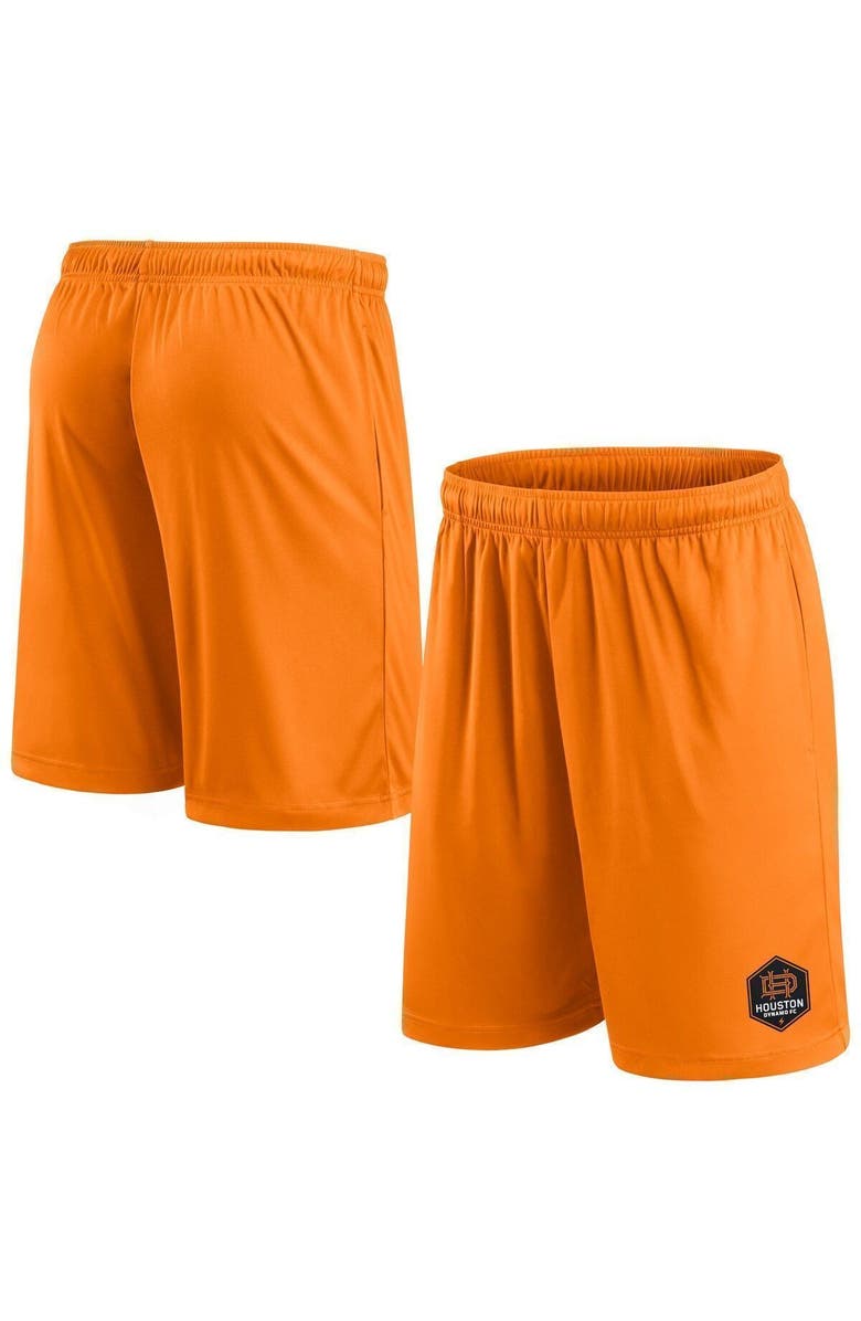 FANATICS Men's Fanatics Branded Orange Houston Dynamo FC Primary Team Logo Shorts, Main, color,