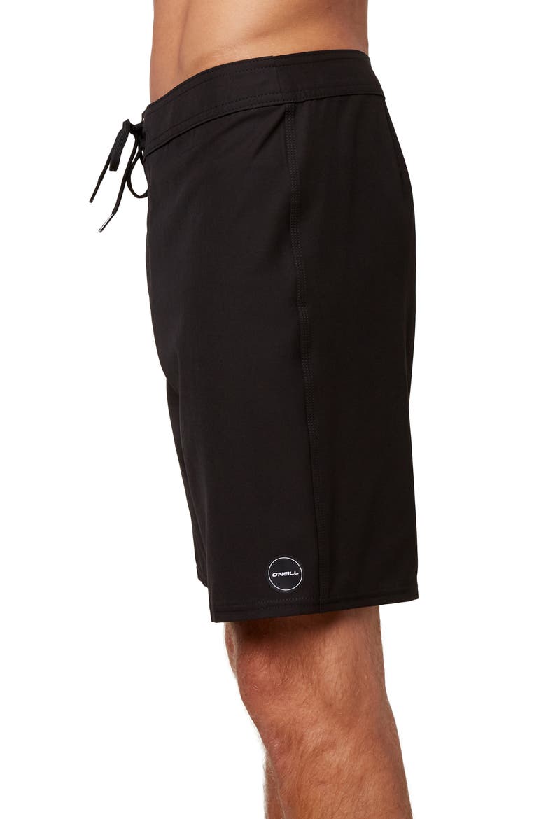 Hyperfreak Solid Board Shorts, Alternate, color, BLACK