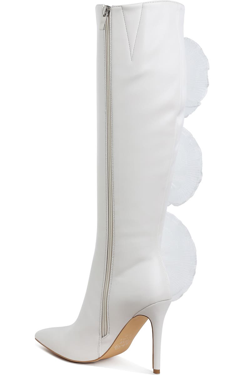 LONDON RAG Chinkara Rose Detail Tall Boot, Alternate, color, White