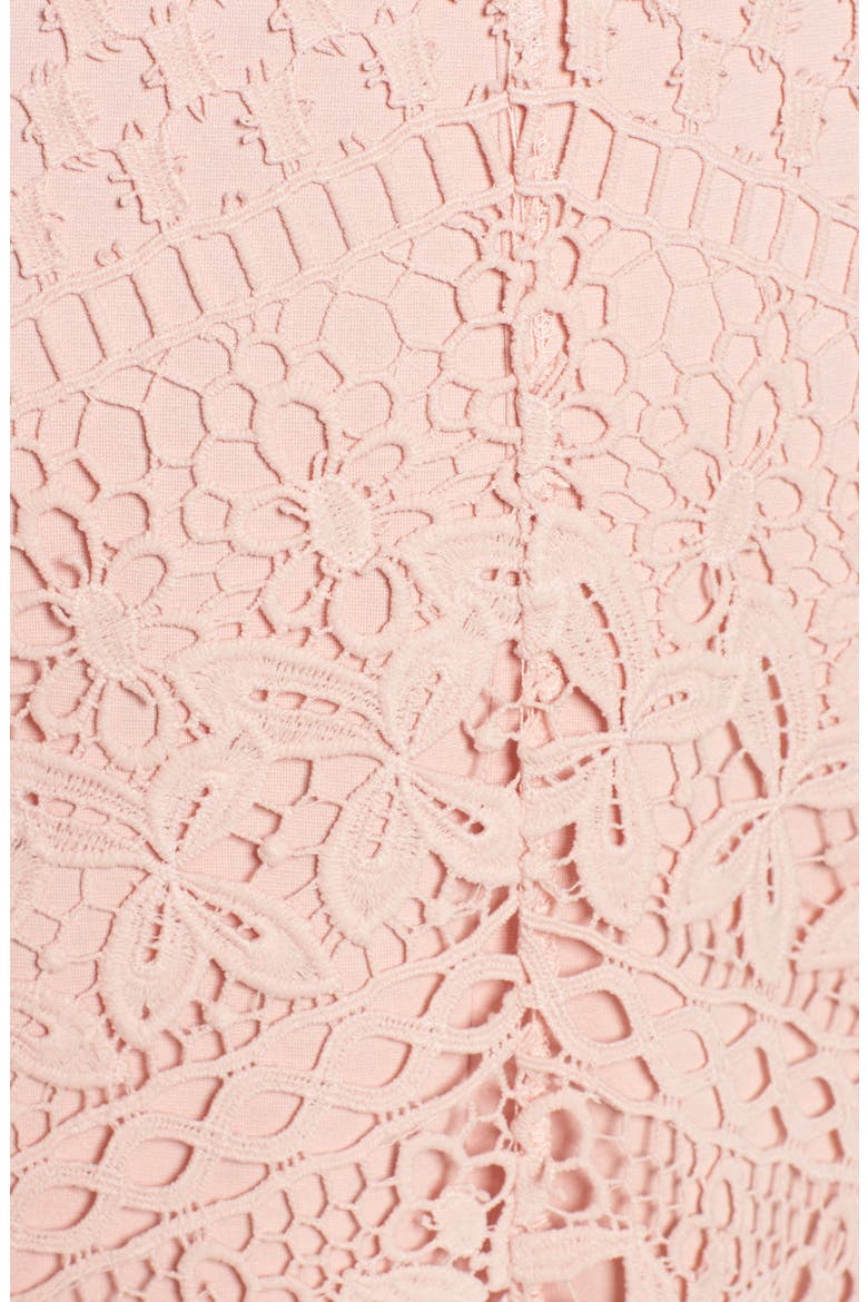Lace Body-Con Dress, Alternate, color, BLUSH
