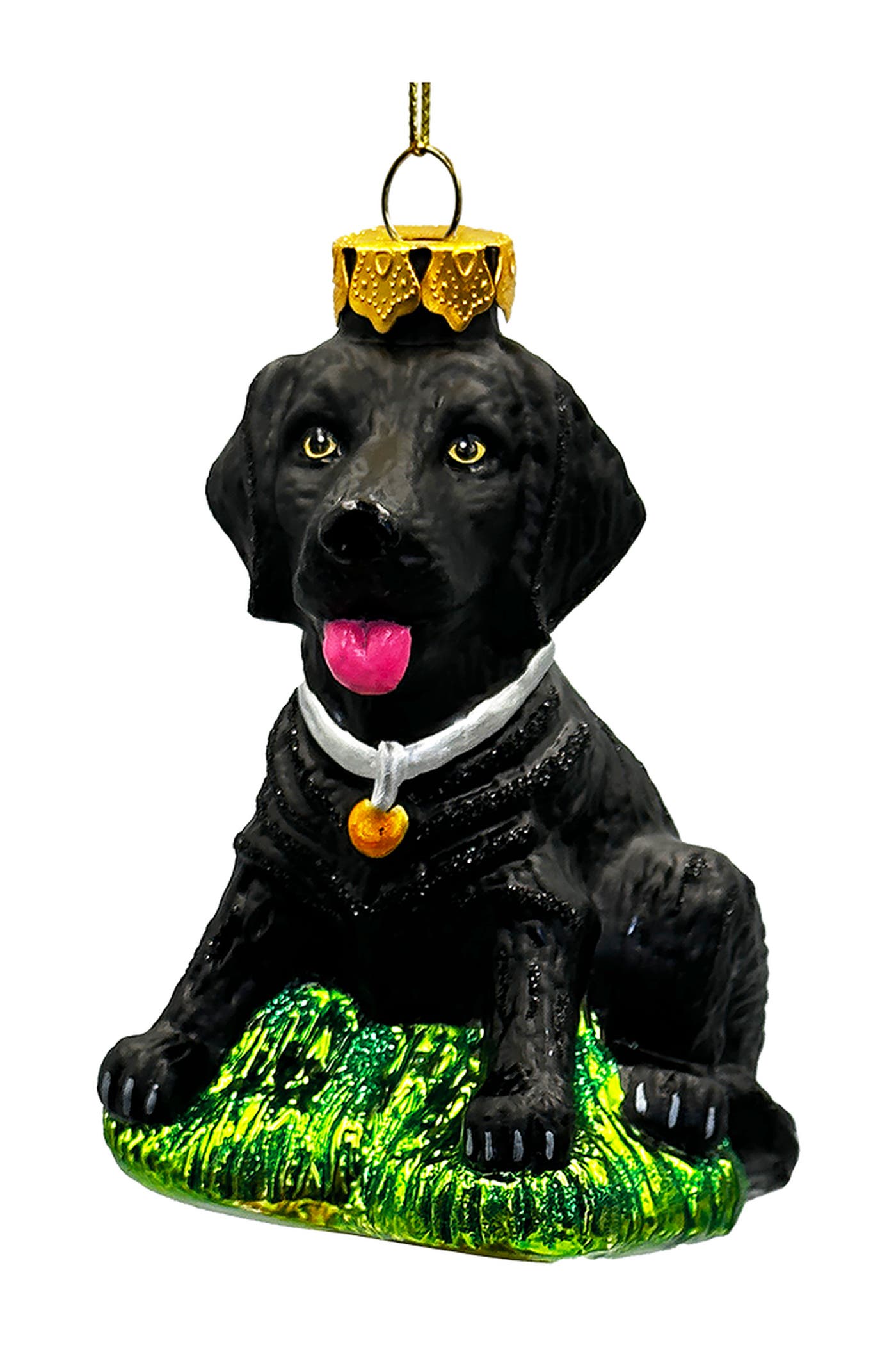 OrnamentallyYou Black Labrador Puppy Glass Ornament | Nordstrom