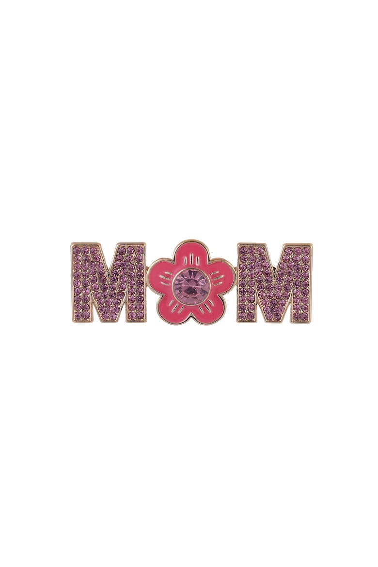Stone and Enamel Mom Pin, Main, color, Pink