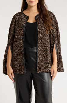 Leopard Jacquard Cape