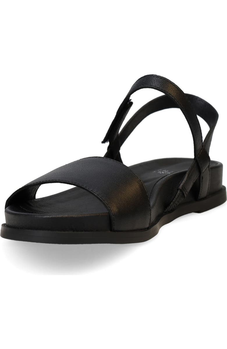 Eileen Fisher Demo Leather Sandal, Alternate, color, Black/Black