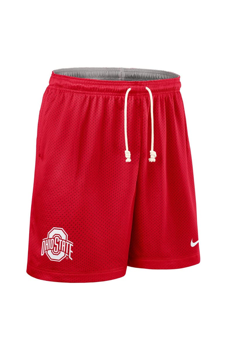 Nike Men's Nike Scarlet/Gray Ohio State Buckeyes 2025 Sideline Reversible Performance Shorts, Alternate, color, Scarlet