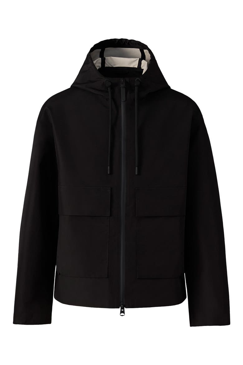 Eric Hooded Raincoat, Alternate, color, BLACK-TRENCH