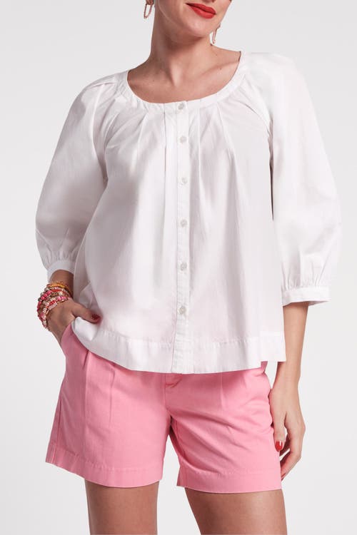 FRANCES VALENTINE FRANCES VALENTINE ZOE TOP SUN FLORAL COTTON POPLIN