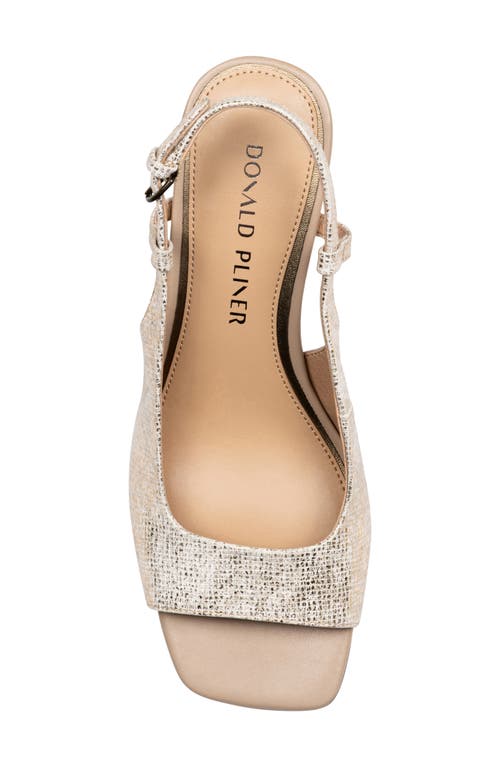 Donald Pliner Grinn Peep Toe Slingback Sandal In Brown