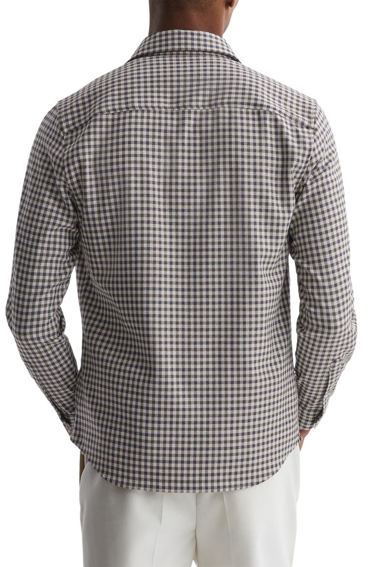Tremont Check Brushed Button-Up Shirt, Alternate, color, CHOCOLATE MULTI