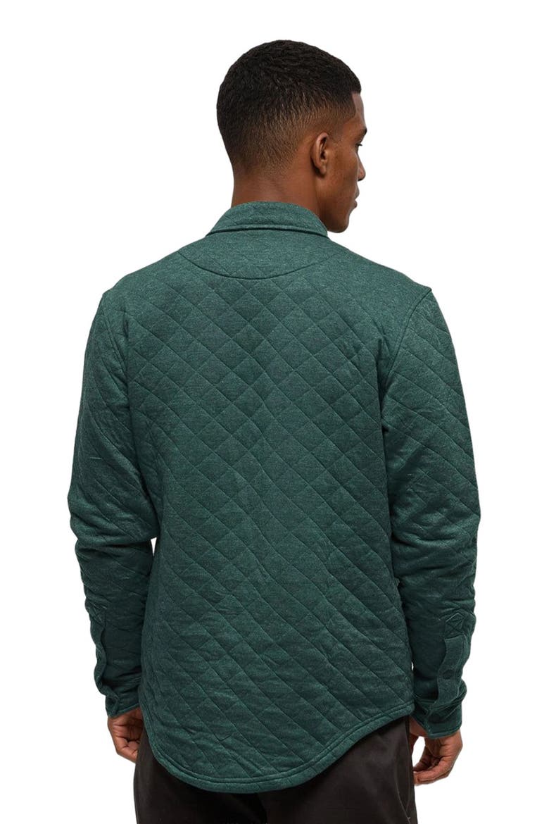 Quilted Colville Shacket, Alternate, color, Forest Pine Heather