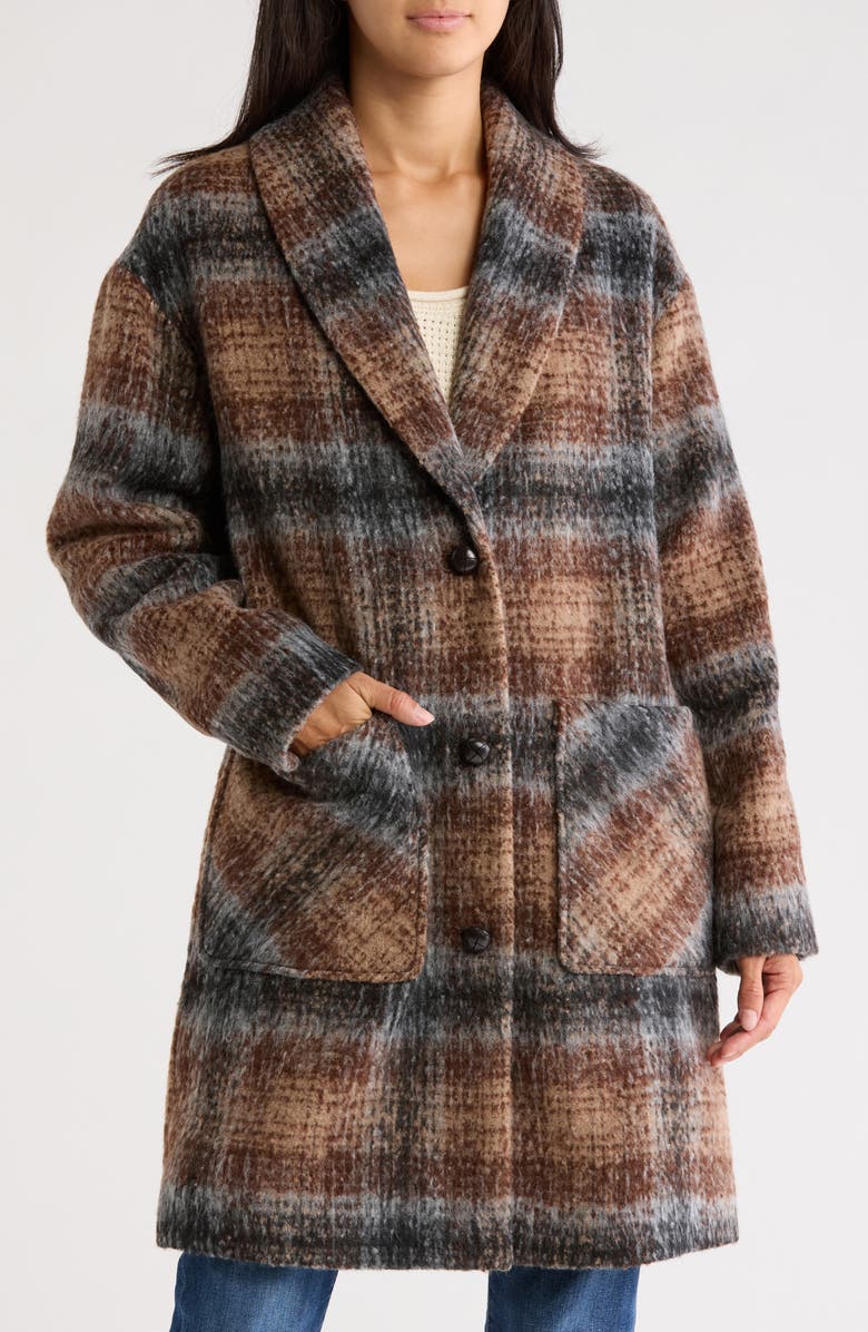Lucky Brand Shawl Collar Longline Coat | Nordstromrack