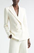 ST. JOHN Palais Stretch Double Breasted Blazer