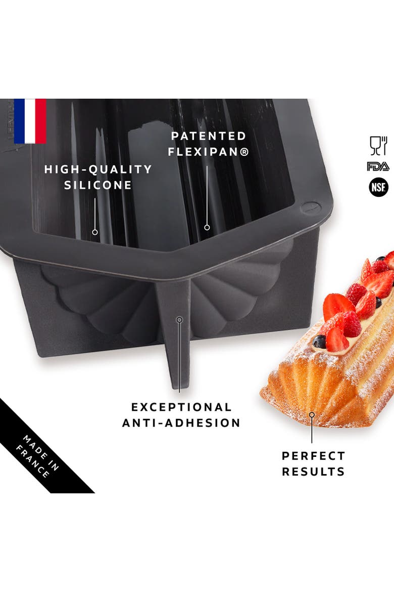 Flexipan Pound Cake Premium Silicone Baking Pan, Alternate, color, Black