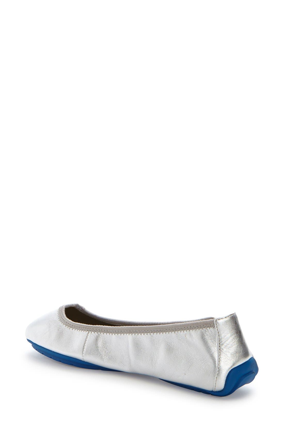 'Tru Blu' Flat, Alternate, color, SILVER METALLIC/ BLUE