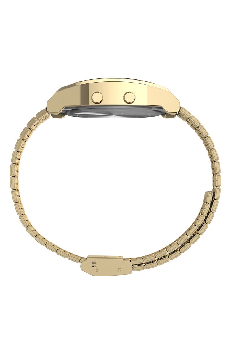 Timex<sup>®</sup> T80 Digital Chronograph Bracelet Watch, 36.5mm, Alternate, color, Gold