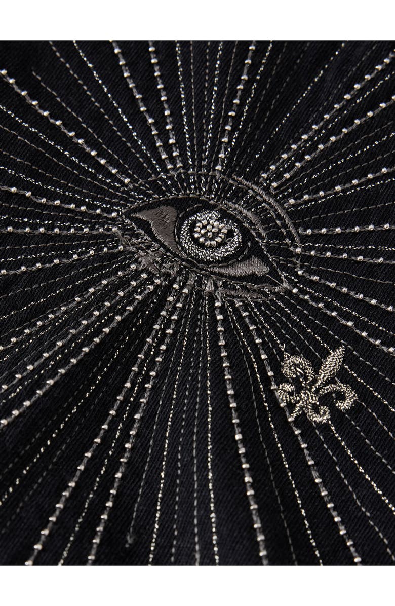 John Varvatos Eye & Element Embroidered Graphic T-Shirt, Alternate, color, Black