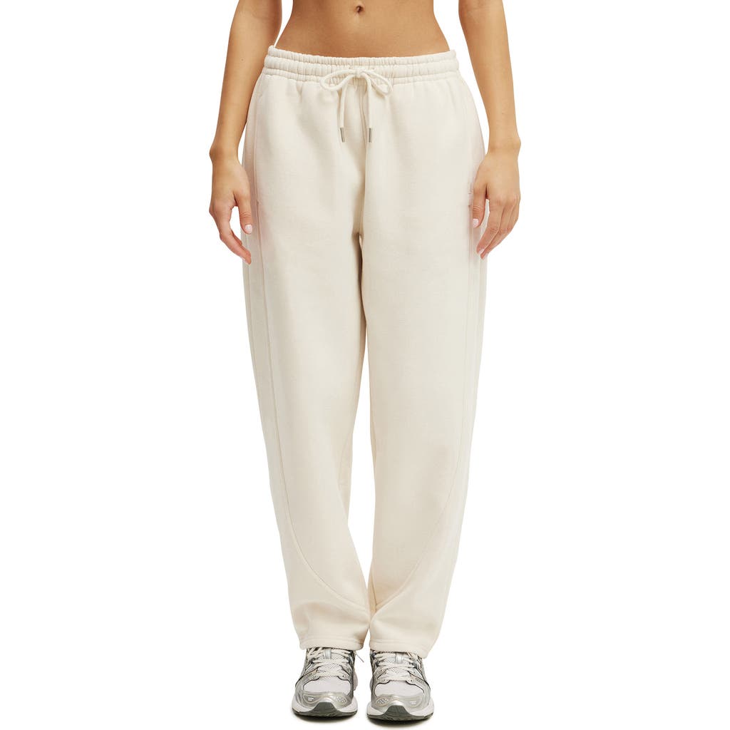 Cotton On Body Active Plush Essential Barrel Sweatpant In White