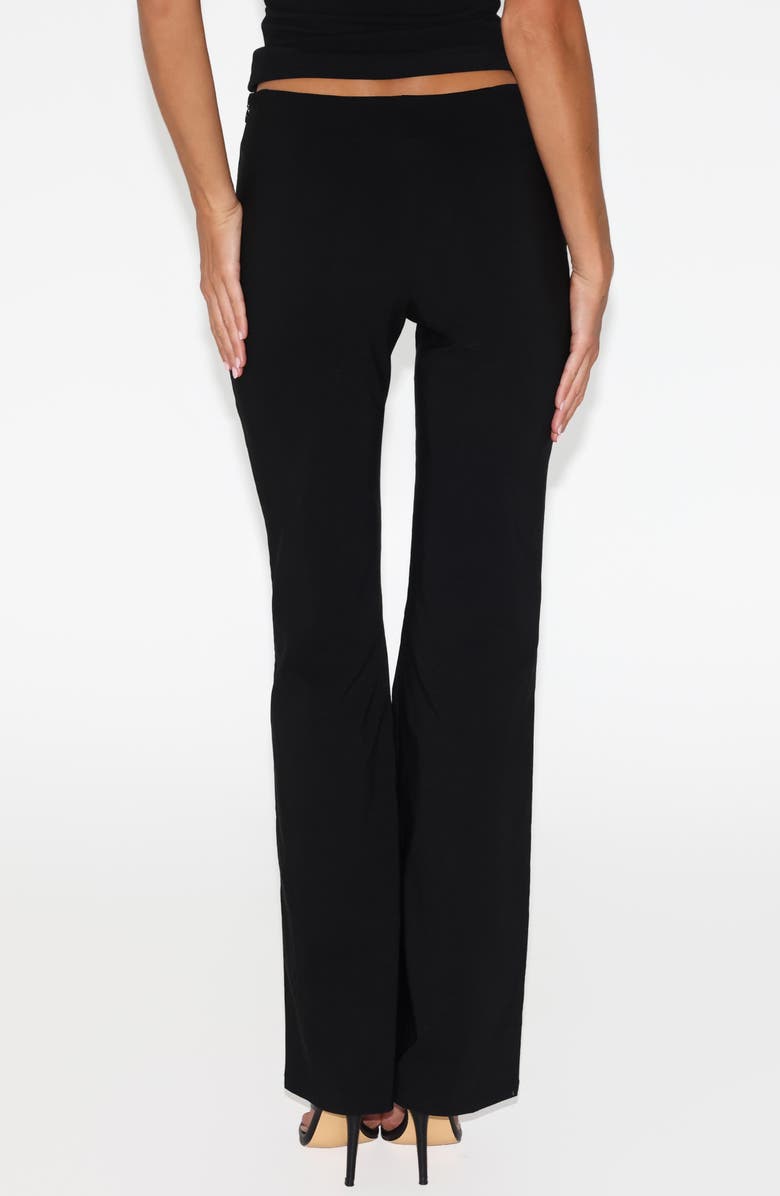 Tiger Mist Marren Low Rise Grommet Flare Pants, Alternate, color, Black